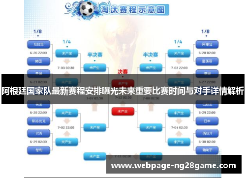 阿根廷国家队最新赛程安排曝光未来重要比赛时间与对手详情解析